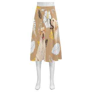 Labrador Retriever Lover Mnemosyne Women's Crepe Skirt (Model D16) - TeeAmazing