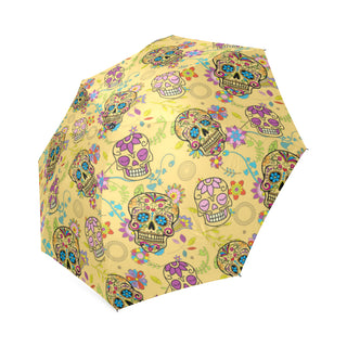 Sugar Skull Foldable Umbrella - TeeAmazing