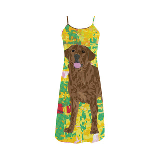 Chocolate Lab Alcestis Slip Dress - TeeAmazing