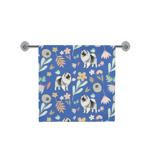 Keeshound Flower Bath Towel 30"x56" - TeeAmazing