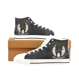 Bloodborne White Men’s Classic High Top Canvas Shoes /Large Size - TeeAmazing