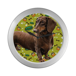 Dachshund Silver Color Wall Clock - TeeAmazing