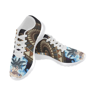 Goku Limit Breaker DBZ White Sneakers for Women - TeeAmazing