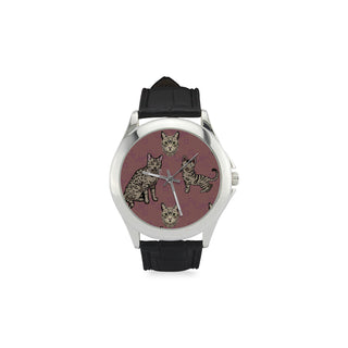 California Spangled Women's Classic Leather Strap Watch - TeeAmazing