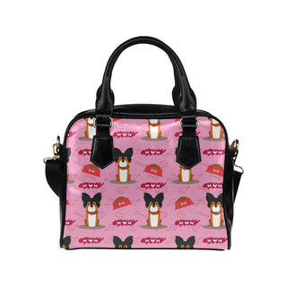 Papillon Pattern Shoulder Handbag - TeeAmazing