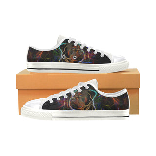 Rottweiler Glow Design 2 White Canvas Women's Shoes/Large Size - TeeAmazing