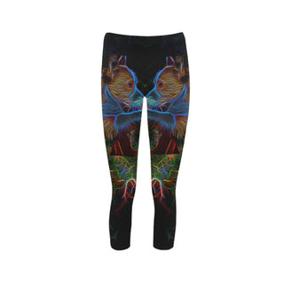 Corgi Glow Design 2 Capri Legging (Model L02) - TeeAmazing