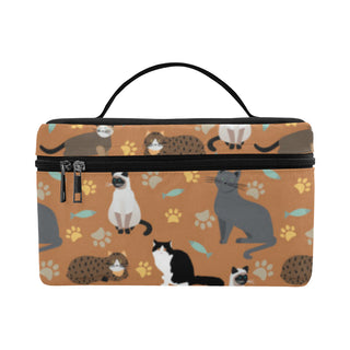 Cat Pattern Cosmetic Bag/Large - TeeAmazing