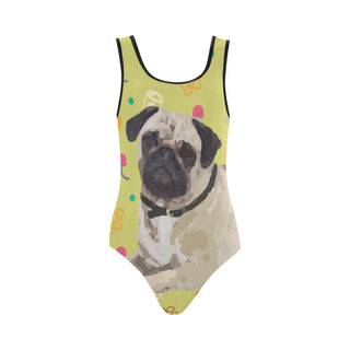 Pug Vest One Piece Swimsuit - TeeAmazing