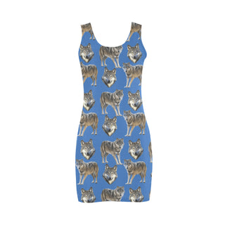 Wolf Pattern Medea Vest Dress - TeeAmazing