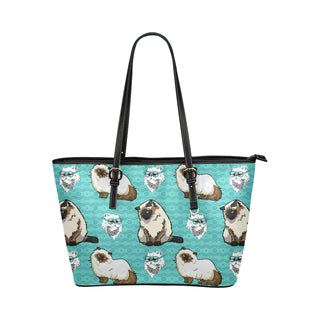Himalayan Cat Leather Tote Bag/Small - TeeAmazing