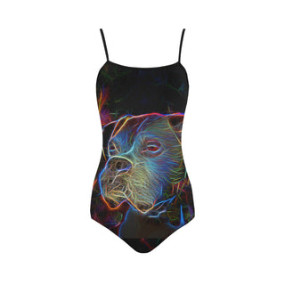 Boxer Glow Design 1 Strap Swimsuit - TeeAmazing