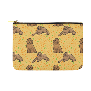 Australian Goldendoodle Flower Carry-All Pouch 12.5''x8.5'' - TeeAmazing