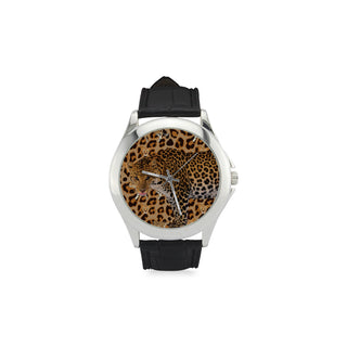 Leopard Women's Classic Leather Strap Watch - TeeAmazing