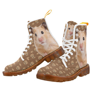 Hamster White Boots For Men - TeeAmazing