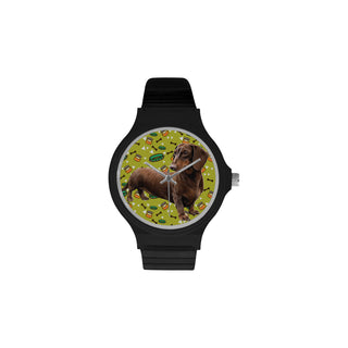 Dachshund Unisex Round Plastic Watch - TeeAmazing