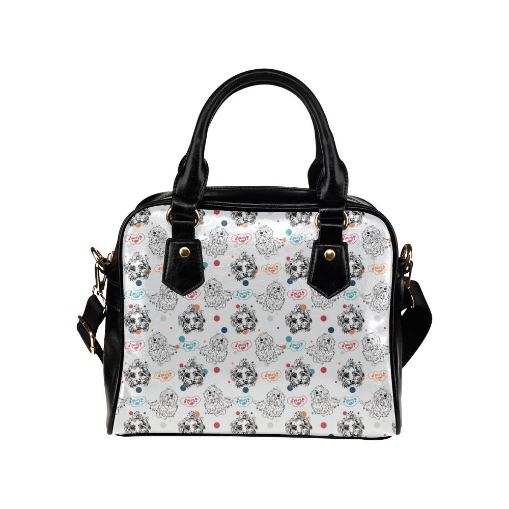 Maltese Pattern Shoulder Handbag - TeeAmazing