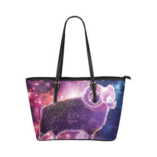 Aries Leather Tote Bag/Small - TeeAmazing