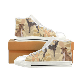 Greyhound Lover White Men’s Classic High Top Canvas Shoes - TeeAmazing