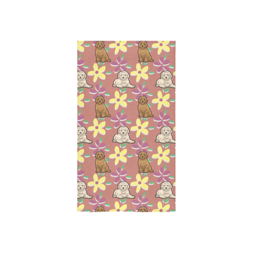 Labradoodle Flower Custom Towel 16"x28" - TeeAmazing