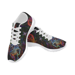 Great Dane Glow Design 1 White Sneakers for Women - TeeAmazing