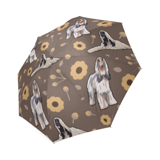Afghan Hound Flower Foldable Umbrella - TeeAmazing