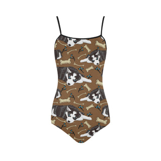 Siberian Husky Strap Swimsuit - TeeAmazing