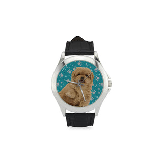 Peekapoo Dog Women's Classic Leather Strap Watch - TeeAmazing
