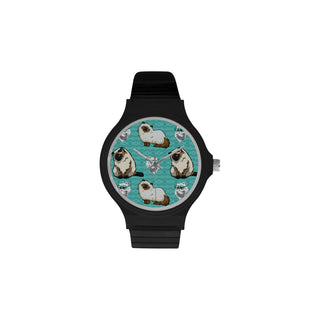 Himalayan Cat Unisex Round Plastic Watch - TeeAmazing