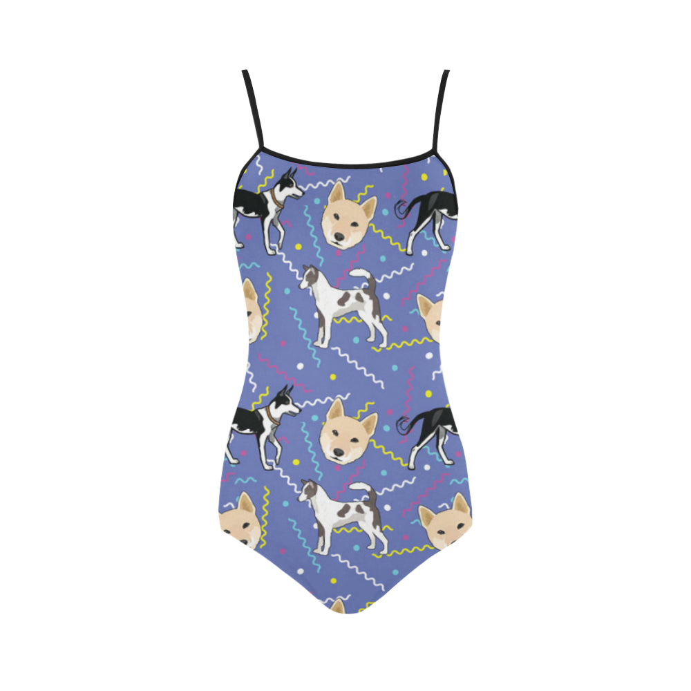 Canaan Dog Strap Swimsuit - TeeAmazing