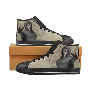 SCP-049 Black High Top Canvas Shoes for Kid - TeeAmazing