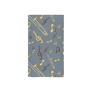 Trombone Pattern Custom Towel 16"x28" - TeeAmazing