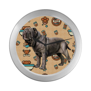 Neapolitan Mastiff Dog Silver Color Wall Clock - TeeAmazing