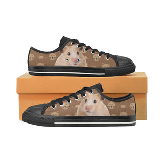 Hamster Black Men's Classic Canvas Shoes - TeeAmazing