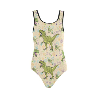 T-Rex Pattern Vest One Piece Swimsuit - TeeAmazing