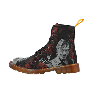 Daryl and Zombie's Hands Black Boots For Women - TeeAmazing
