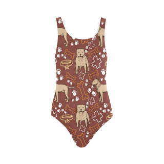 Staffordshire Bull Terrier Pettern Vest One Piece Swimsuit - TeeAmazing
