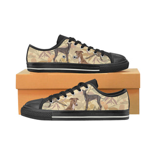 Greyhound Lover Black Women's Classic Canvas Shoes - TeeAmazing