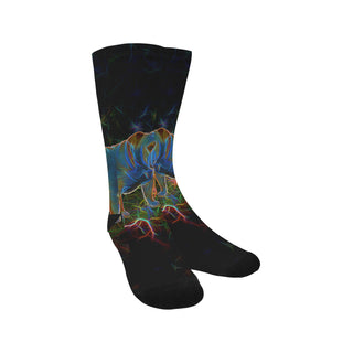 English Bulldog Glow Design 1 Trouser Socks - TeeAmazing
