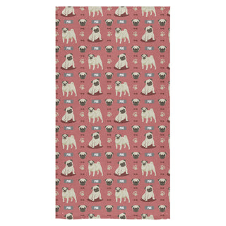 Pug Pattern Bath Towel 30x56 - TeeAmazing
