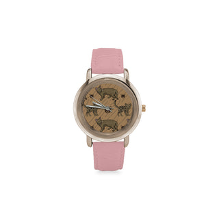 Cheetoh Women's Rose Gold Leather Strap Watch - TeeAmazing