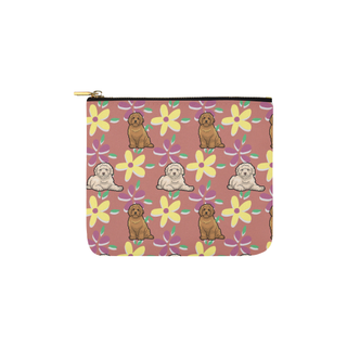 Labradoodle Flower Carry-All Pouch 6''x5'' - TeeAmazing