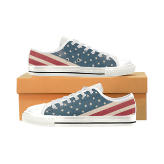 4th July V2 White Men's Classic Canvas Shoes - TeeAmazing