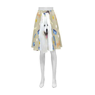 Samoyed Dog Athena Women's Short Skirt - TeeAmazing