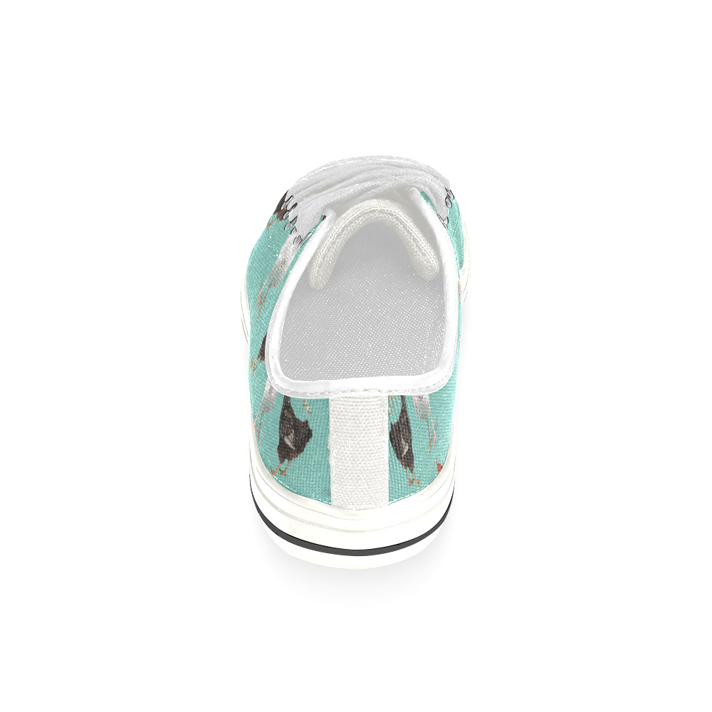 Chicken Pattern White Canvas Women's Shoes/Large Size - TeeAmazing