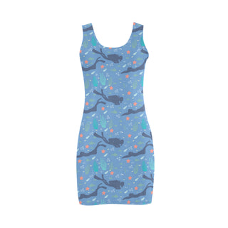 Scuba Diving Pattern Medea Vest Dress - TeeAmazing