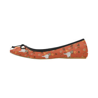 Jack Russell Terrier Water Colour Pattern No.1 Juno Ballet Pumps - TeeAmazing