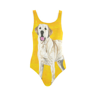 Labrador Retriever Water Colour No.1 Vest One Piece Swimsuit - TeeAmazing