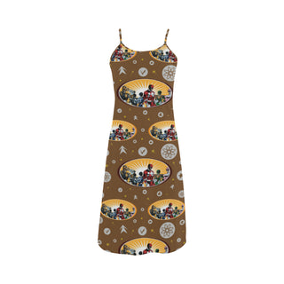 Power Ranger Pattern Alcestis Slip Dress - TeeAmazing