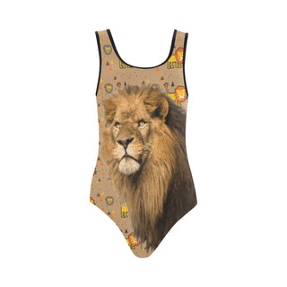 Lion Vest One Piece Swimsuit - TeeAmazing